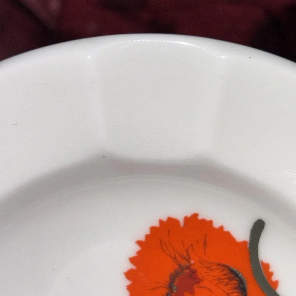 Vintage Wedgwood Cornpoppy ASHTRAY Susie Cooper Design 1980's Bone China England